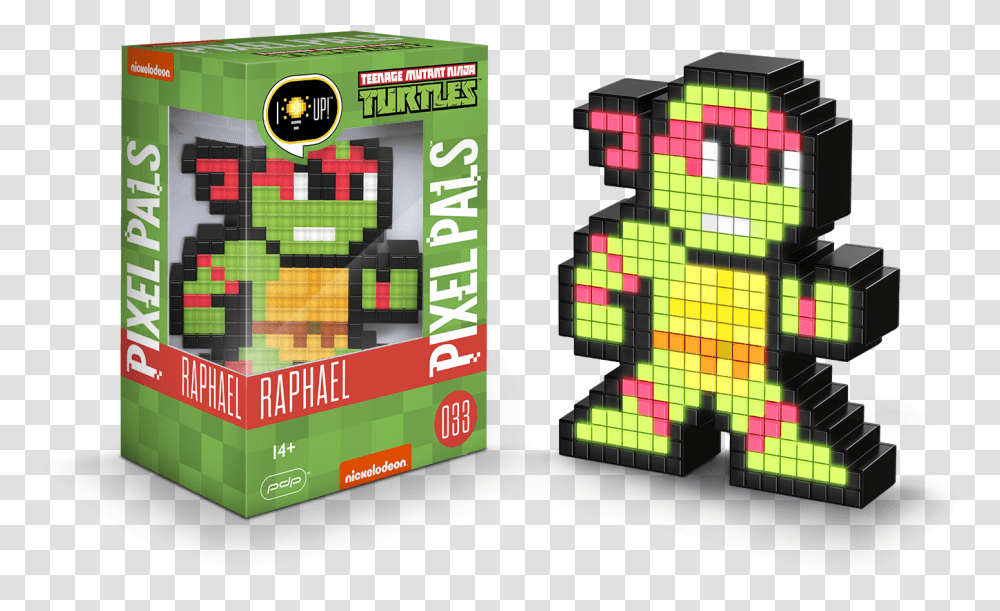 Tortugas Ninja Pixel Pals Teenage Mutant Ninja Turtles Leonardo, Pac Man, Minecraft, PEZ Dispenser Transparent Png