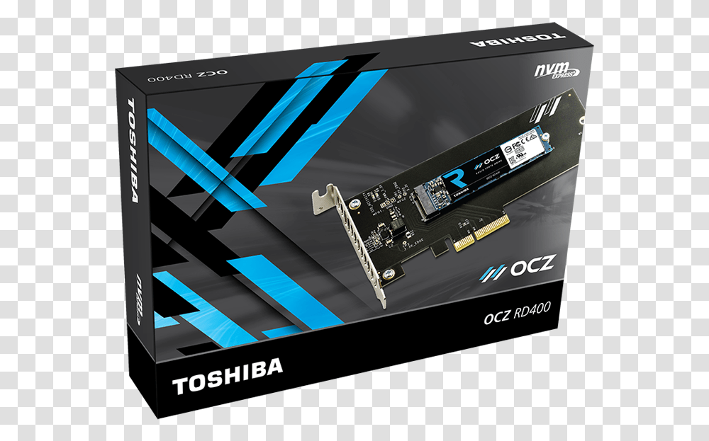 Toshiba Announces Ultra Fast Ocz Rd400 Nvme Pcie Ssd Rvd400 Electronics, Computer, Screen, Hardware Transparent Png