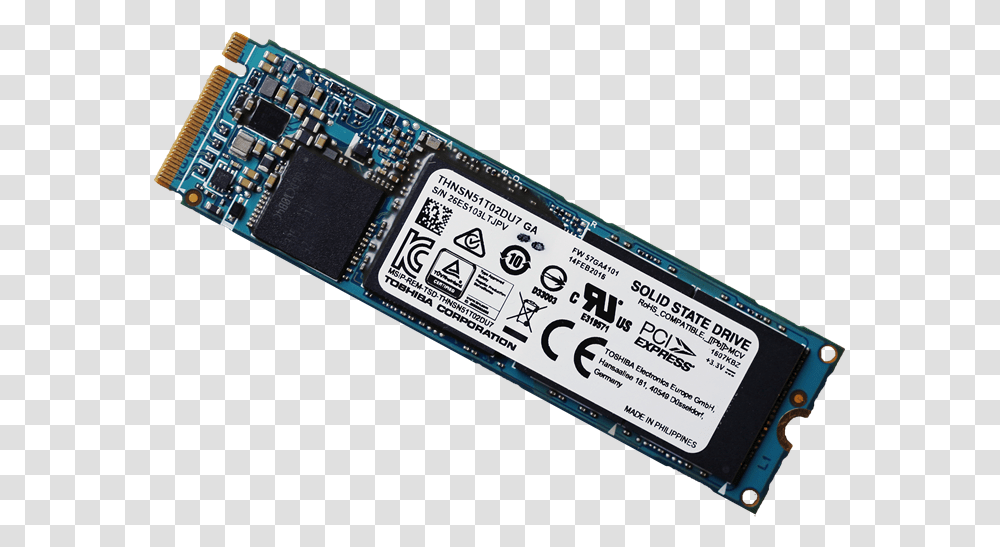 Toshiba Xg3 1tb Ssd Angled Toshiba M 2 Nvme Ssd, Electronics, Mobile Phone, Cell Phone, Hardware Transparent Png