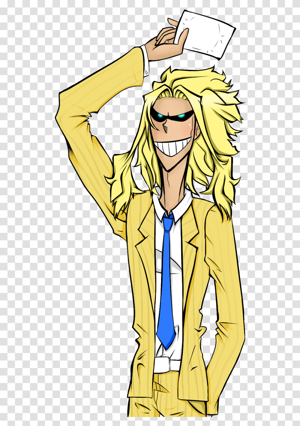 Toshinori Yagiall Might Media All Might, Tie, Accessories, Accessory, Sunglasses Transparent Png