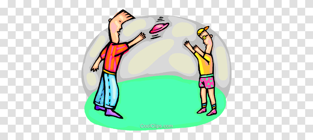 Tossing A Frisbee Royalty Free Vector Clip Art Illustration, Person, Outdoors, Nature, Water Transparent Png