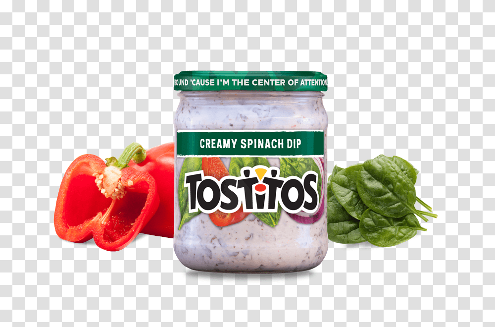 Tostitos Creamy Spinach Dip, Plant, Vegetable, Food, Pepper Transparent Png