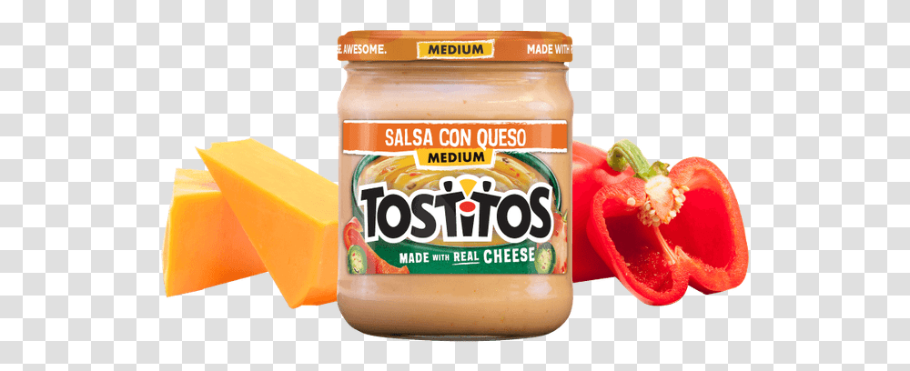 Tostitos Salsa Con Queso, Food, Mayonnaise, Peanut Butter Transparent Png