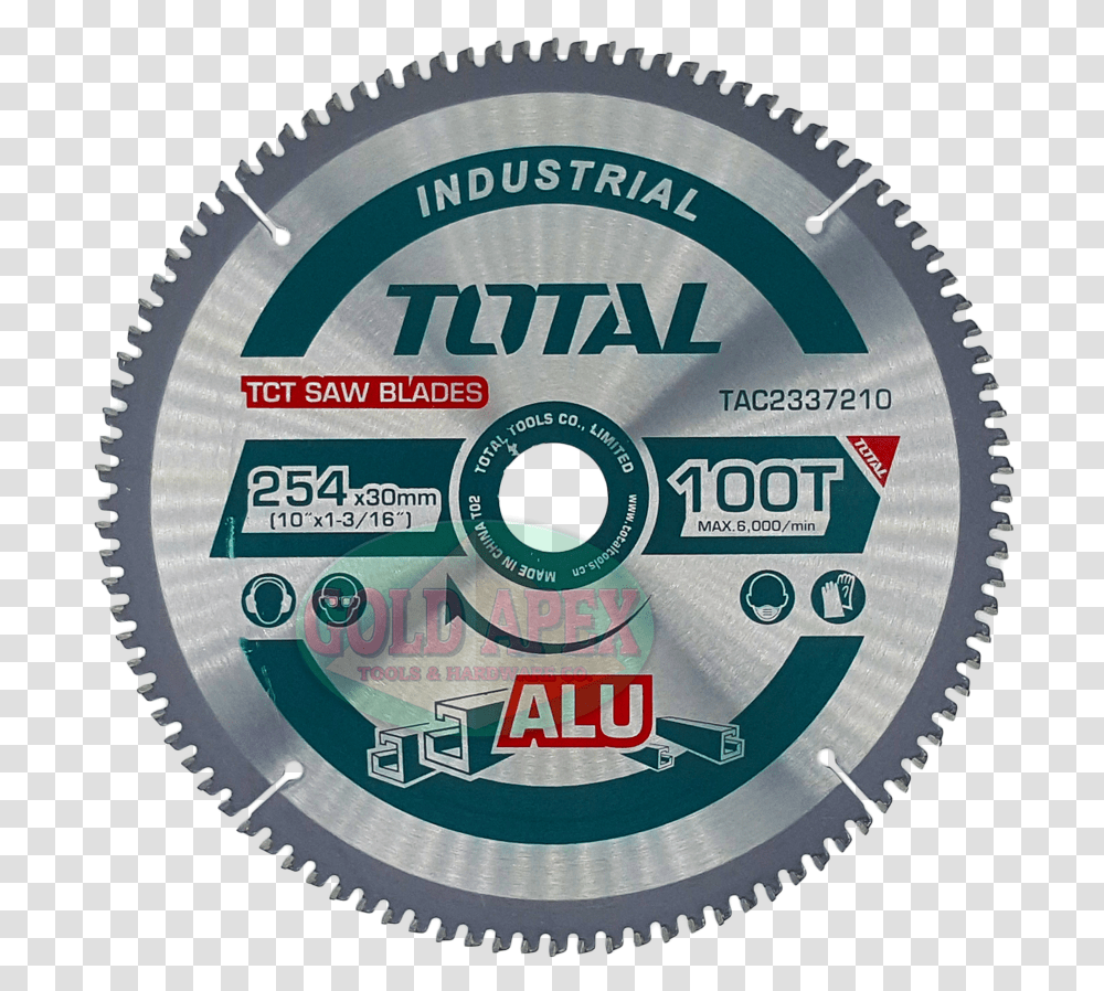 Total Circular Saw Blade 10 Total Tac2337210, Disk, Dvd Transparent Png