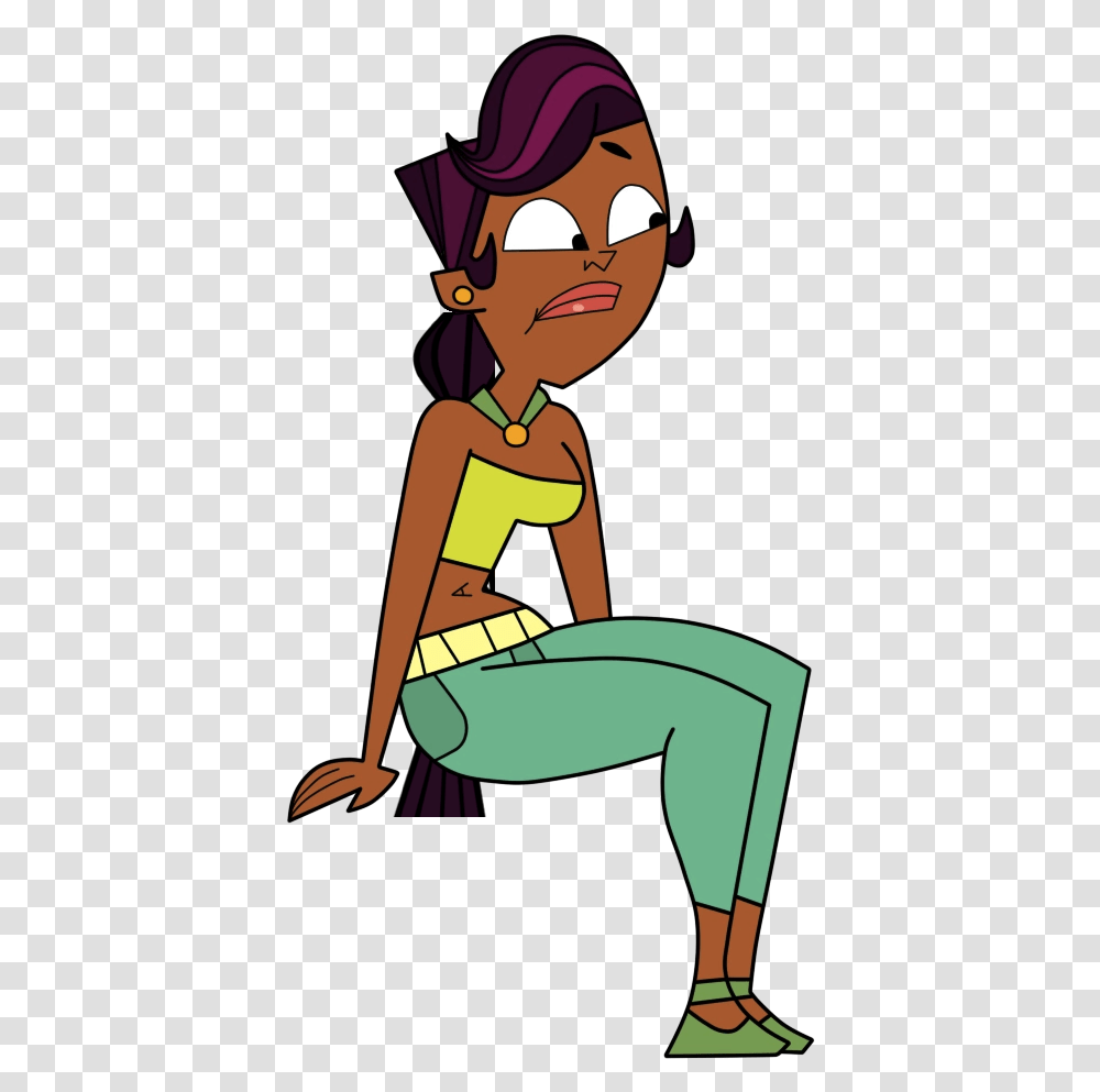 Total Drama Characters Sitting Download Total Drama Characters Sitting, Female, Kneeling Transparent Png