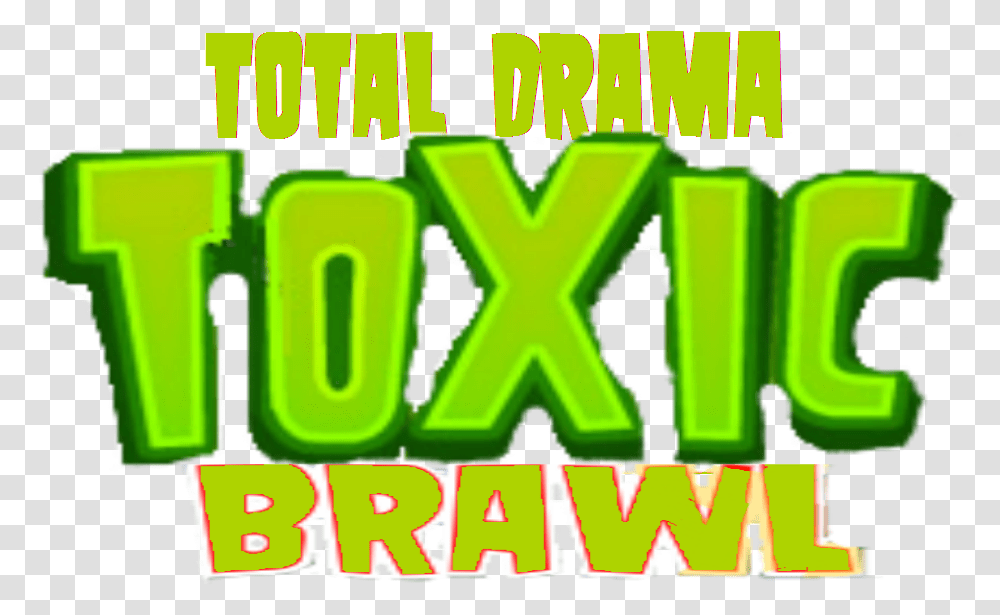 Total Drama Toxic Brawl Graphic Design, Word, Fire Truck, Alphabet Transparent Png