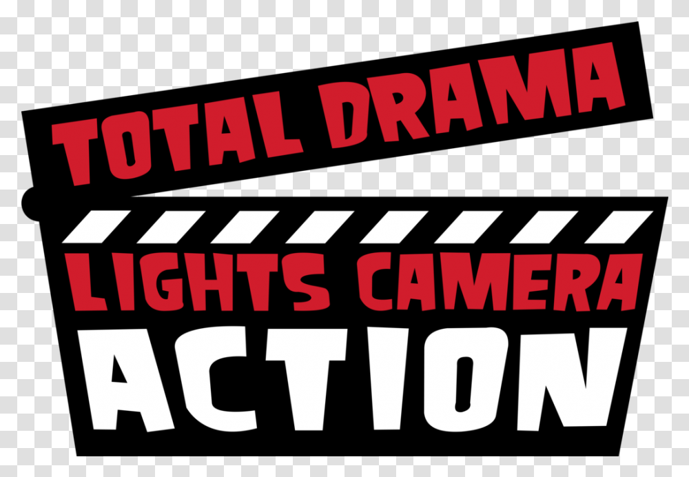 Total Drama World Tour Logo Clipart Total Drama Lights Camera Action, Text, Word, Face, Poster Transparent Png