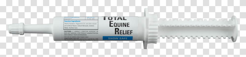 Total Equine Relief Oral Syringe Syringe, Word, First Aid, Logo Transparent Png