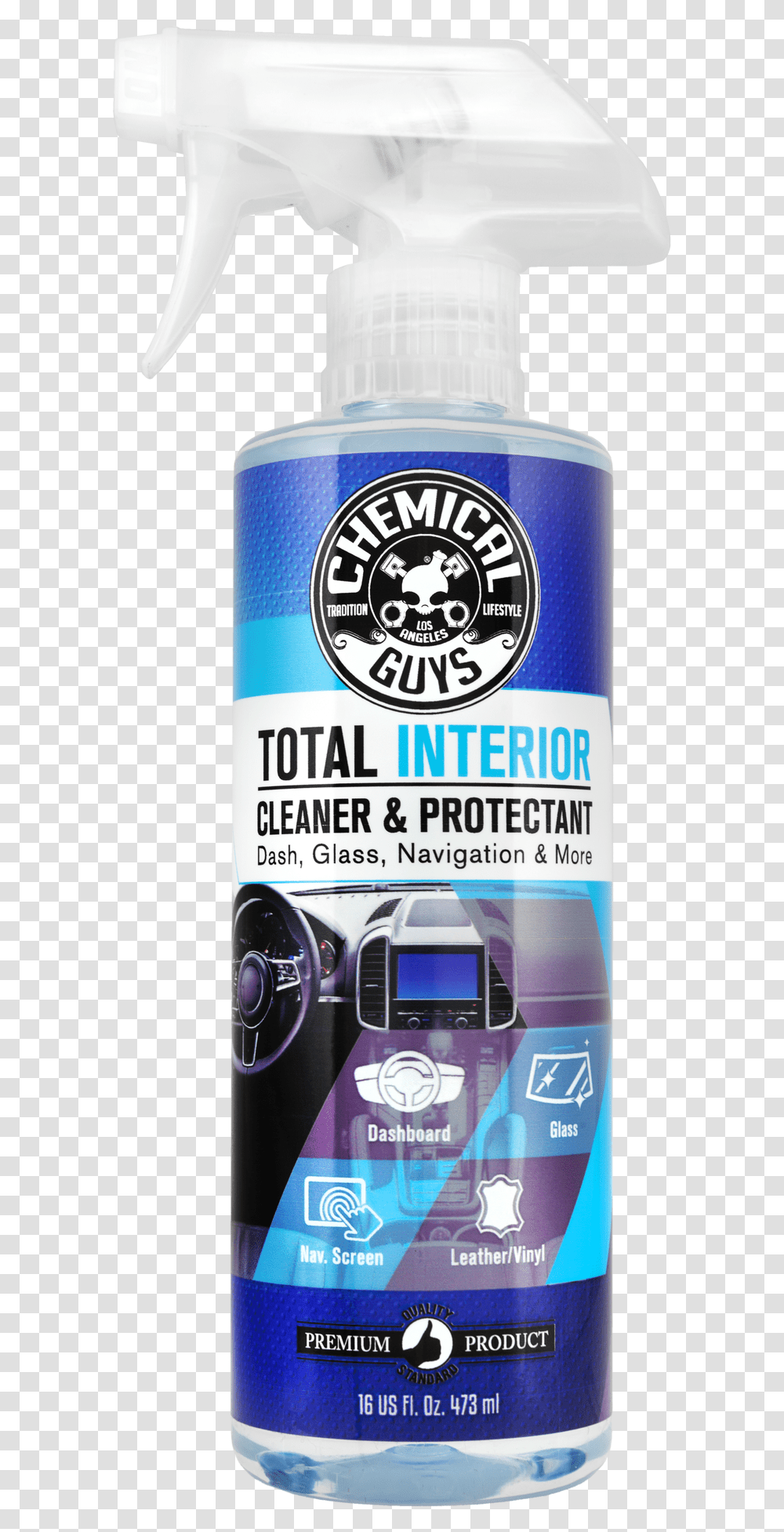 Total Interior Cleaner Ampamp Chemical Guys Total Interior Cleaner Amp Protectant, Tin, Can, Spray Can, Aluminium Transparent Png