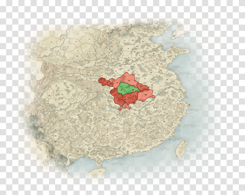 Total War Three Kingdoms He Yi, Rug, Plot, Map, Diagram Transparent Png
