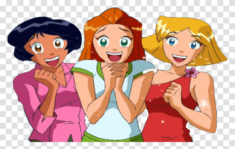Totally Spies Totally Spies Gif, Person, People, Comics, Book Transparent Png