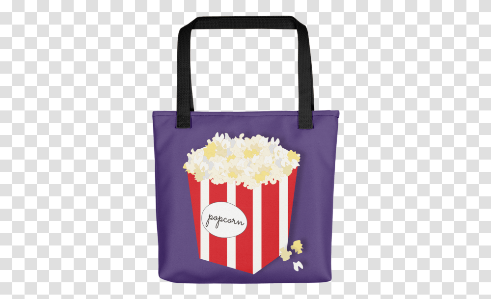 Tote Bag Purple, Food, Popcorn, Purse, Handbag Transparent Png