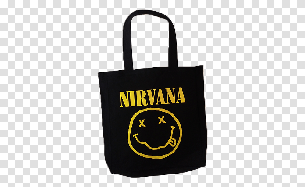 Totebag Nirvana Nirvana Smiley, Shopping Bag, Tote Bag Transparent Png