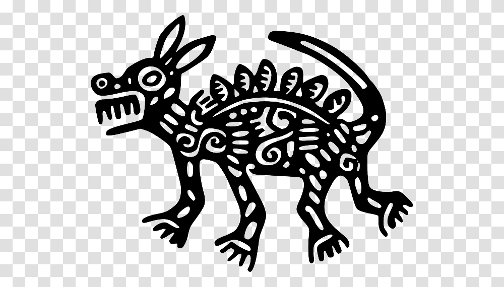 Totem Drawing Otter Perro Azteca Dibujo, Stencil, Antelope, Wildlife, Mammal Transparent Png