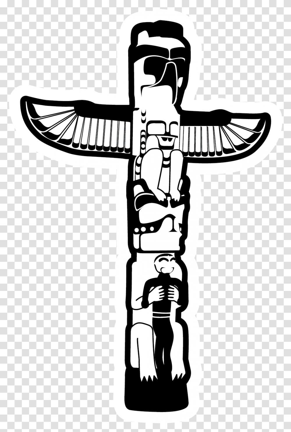 Totem Pole Illustration Totem, Architecture, Building, Emblem Transparent Png