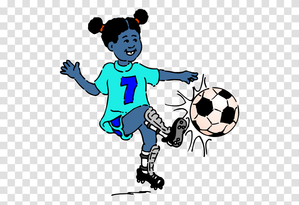 Toto We're Not In Kansas Anymore Girl Playing Soccer Clipart, Person, Soccer Ball, Football, Team Sport Transparent Png