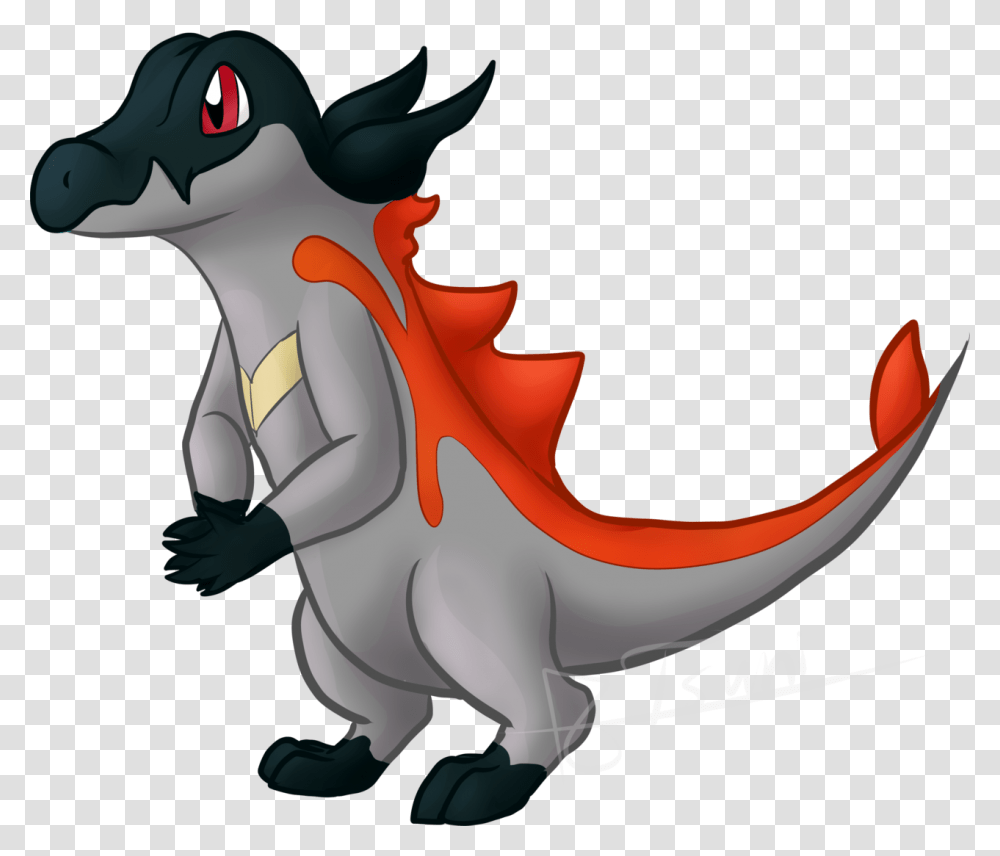 Totodile And Salandit Fusion With Tad More Salandit Salandit Fusion, Dragon, Animal Transparent Png