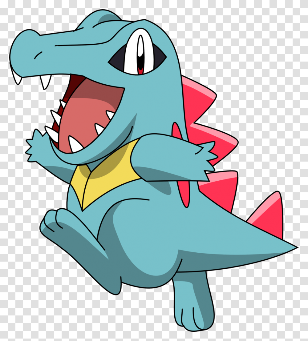 Totodile Happy Image Pokemon, Animal, Reptile, Mammal, Mouth Transparent Png
