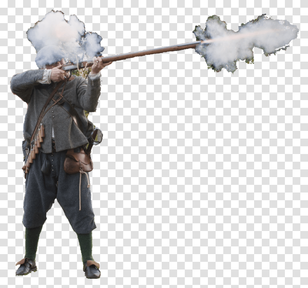 Totodile Shoot Rifle, Person, Smoke, Weapon Transparent Png