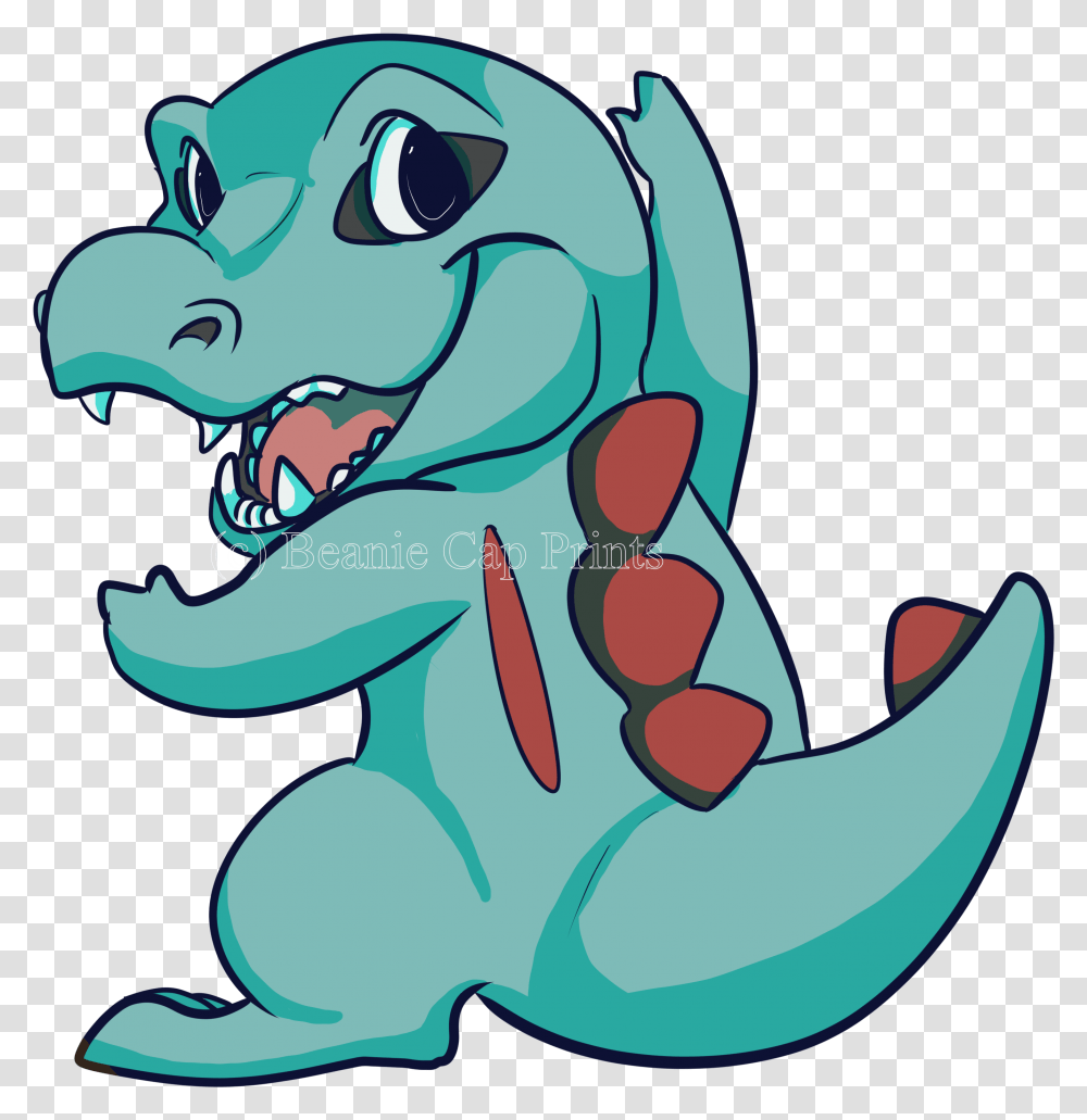 Totodile Sticker Cartoon, Painting, Animal, Wildlife, Amphibian Transparent Png