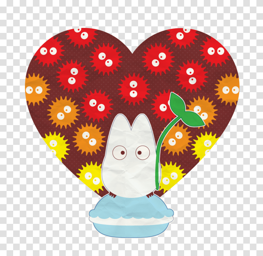 Totoro And Soot For Laufoo Gift, Rug, Heart, Cat, Pet Transparent Png