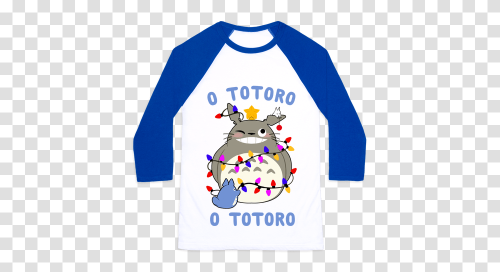 Totoro Baseball Tees Lookhuman, Apparel, Sleeve, Long Sleeve Transparent Png