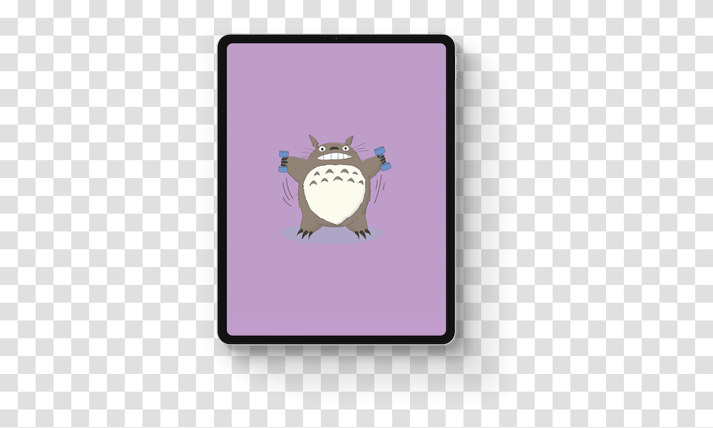 Totoro Dumbbell Cartoon, Phone, Electronics, Mobile Phone, Cell Phone Transparent Png