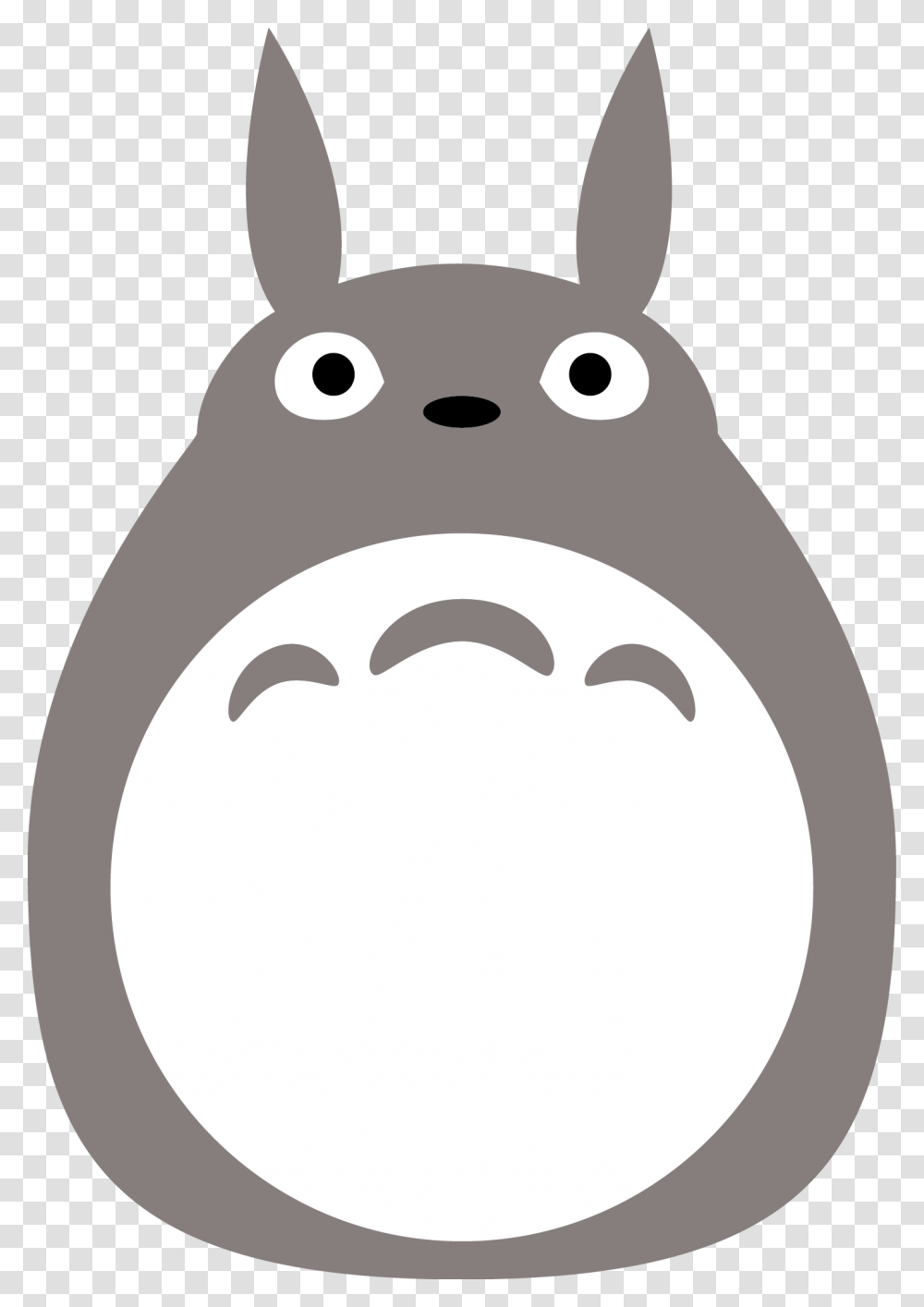 Totoro Icon Image, Label, Stencil, Snowman Transparent Png