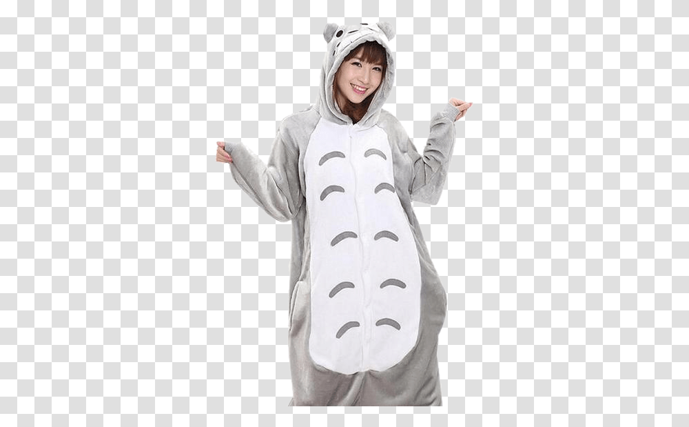 Totoro OnesiesData Rimg LazyData Rimg Scale Kigurumi Totoro, Apparel, Coat, Person Transparent Png