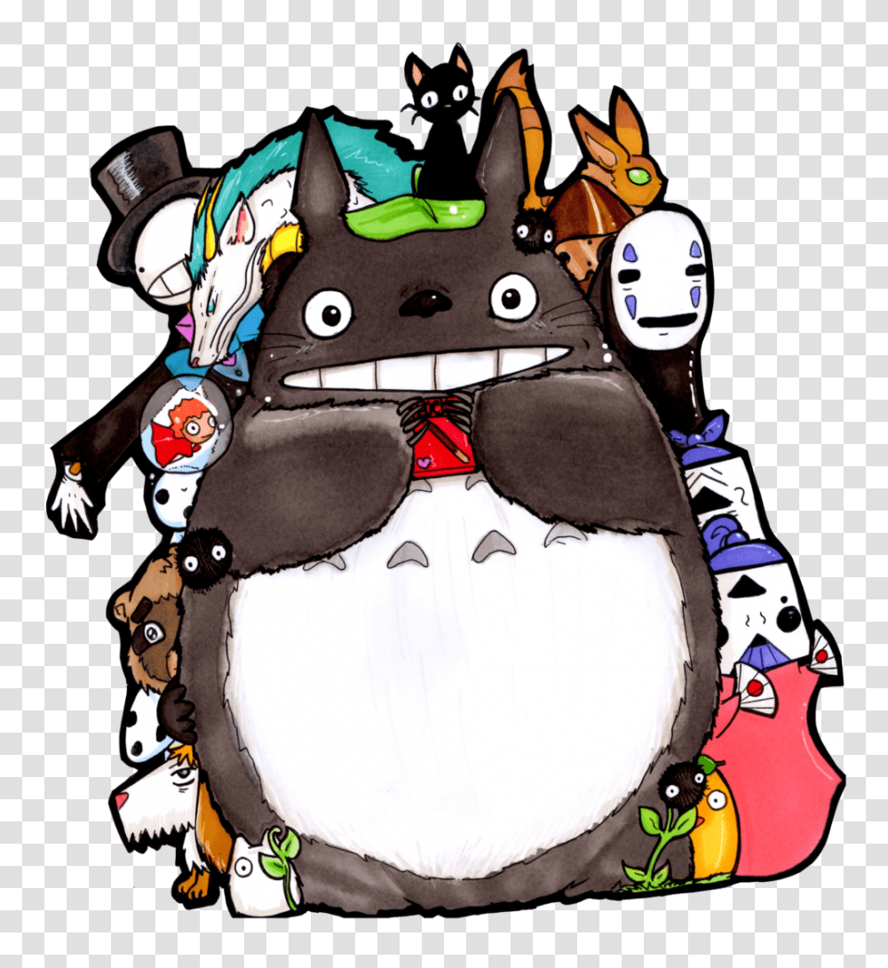 Totoro Shares Pocky, Person, Label Transparent Png