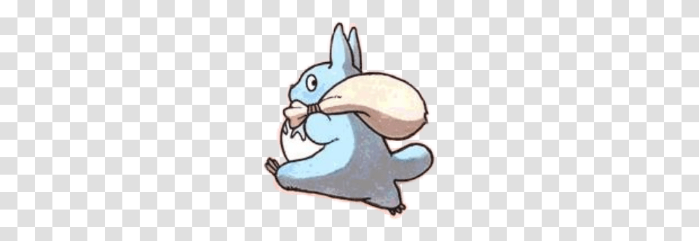 Totoro Sticker Madebyme Anime Rabbit Cute Little, Animal, Bird, Helmet, Mammal Transparent Png