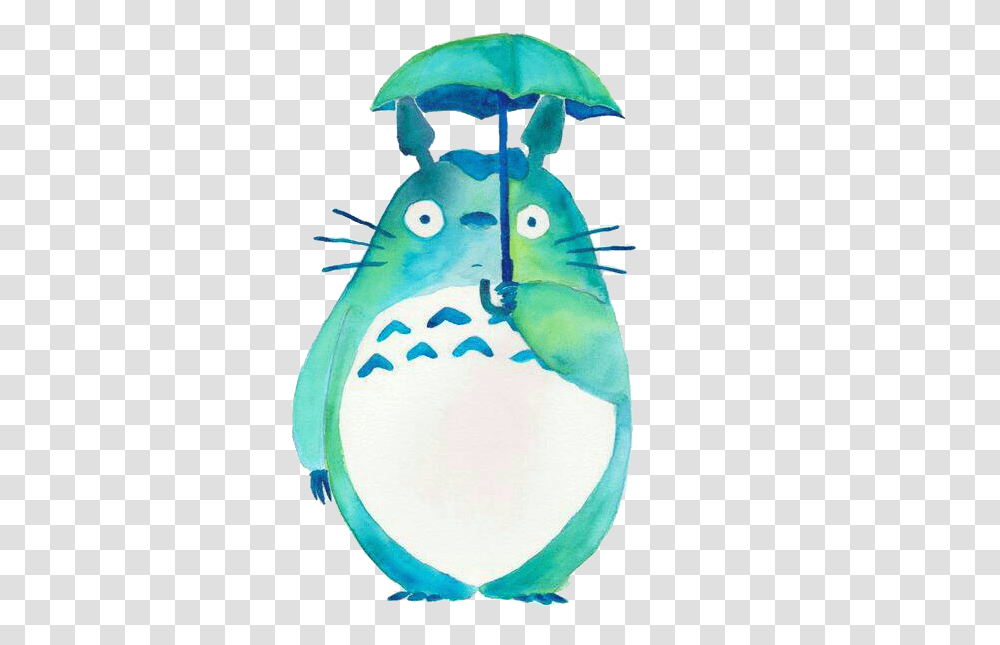Totoro Watercolor, Snowman, Outdoors, Nature, Label Transparent Png