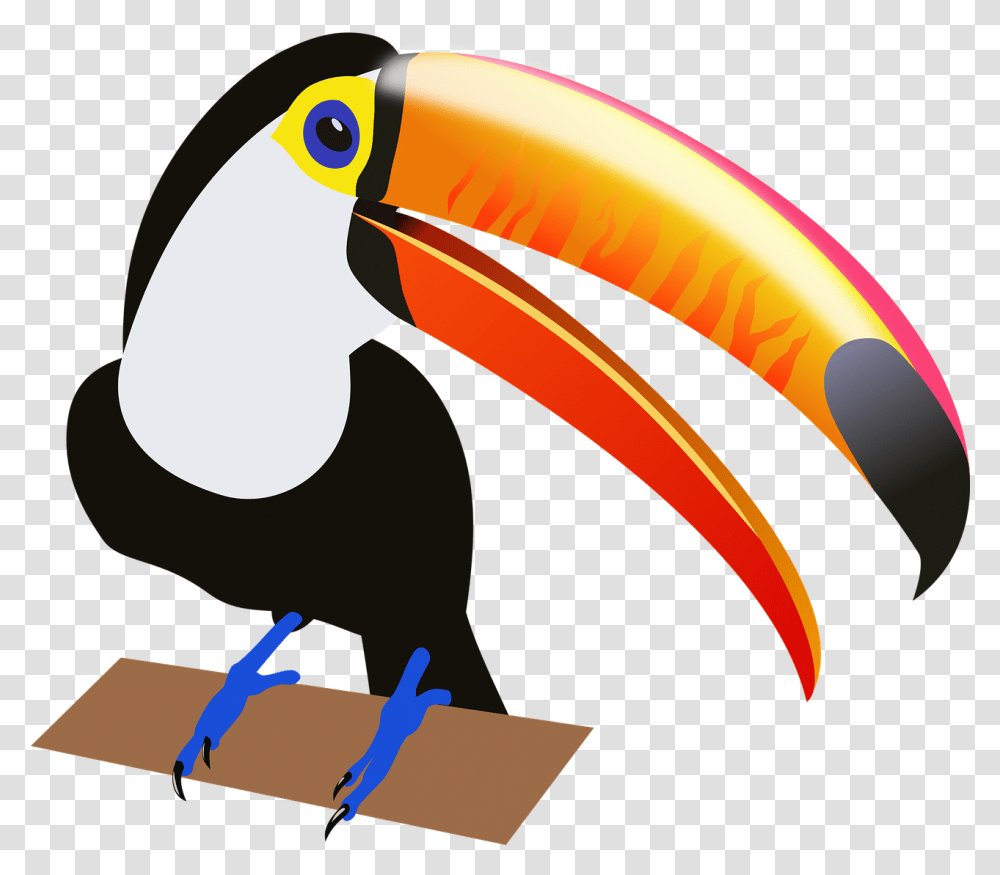 Toucan Clip Art, Beak, Bird, Animal, Banana Transparent Png