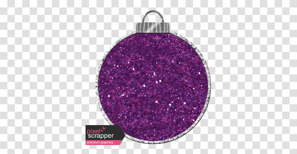 Touch Of Sparkle Christmas Ornament Purple Glitter Graphic Christmas Ornament, Light, Lamp, Rug,  Transparent Png