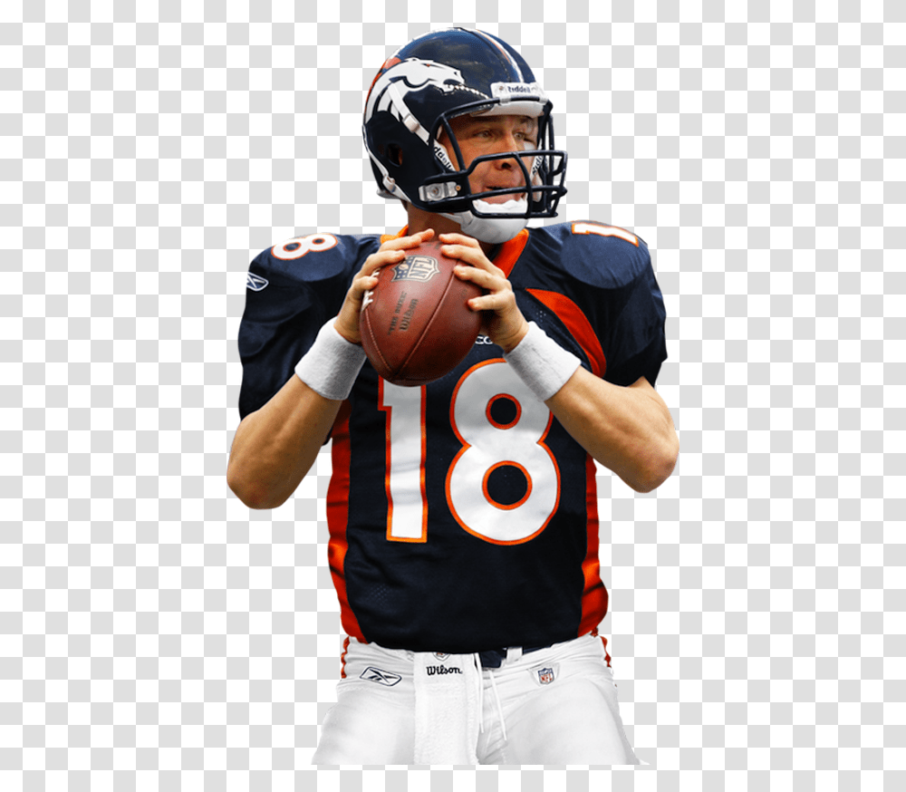 Touchdowns In A Single Season Sure To Gain Another Peyton Manning No Background, Helmet, Person, People Transparent Png