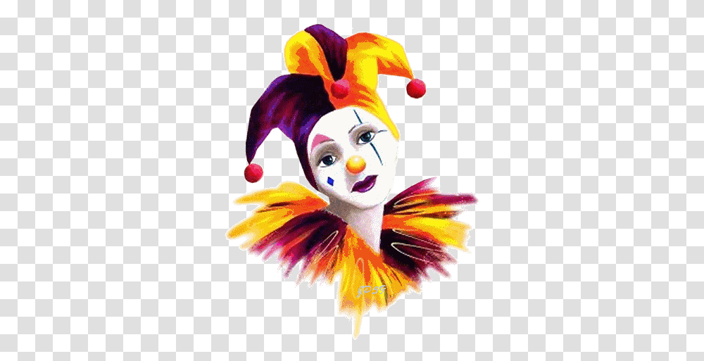 Touching Hearts Clowns Pnggif Clown Paintings Art, Performer, Toy Transparent Png