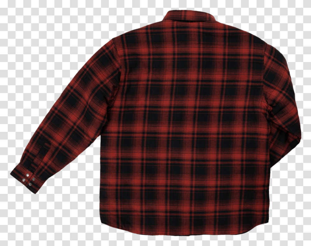 Tough Duck Mens Quilt Lined Flannel Shirt Red Plaid, Apparel, Sleeve, Long Sleeve Transparent Png