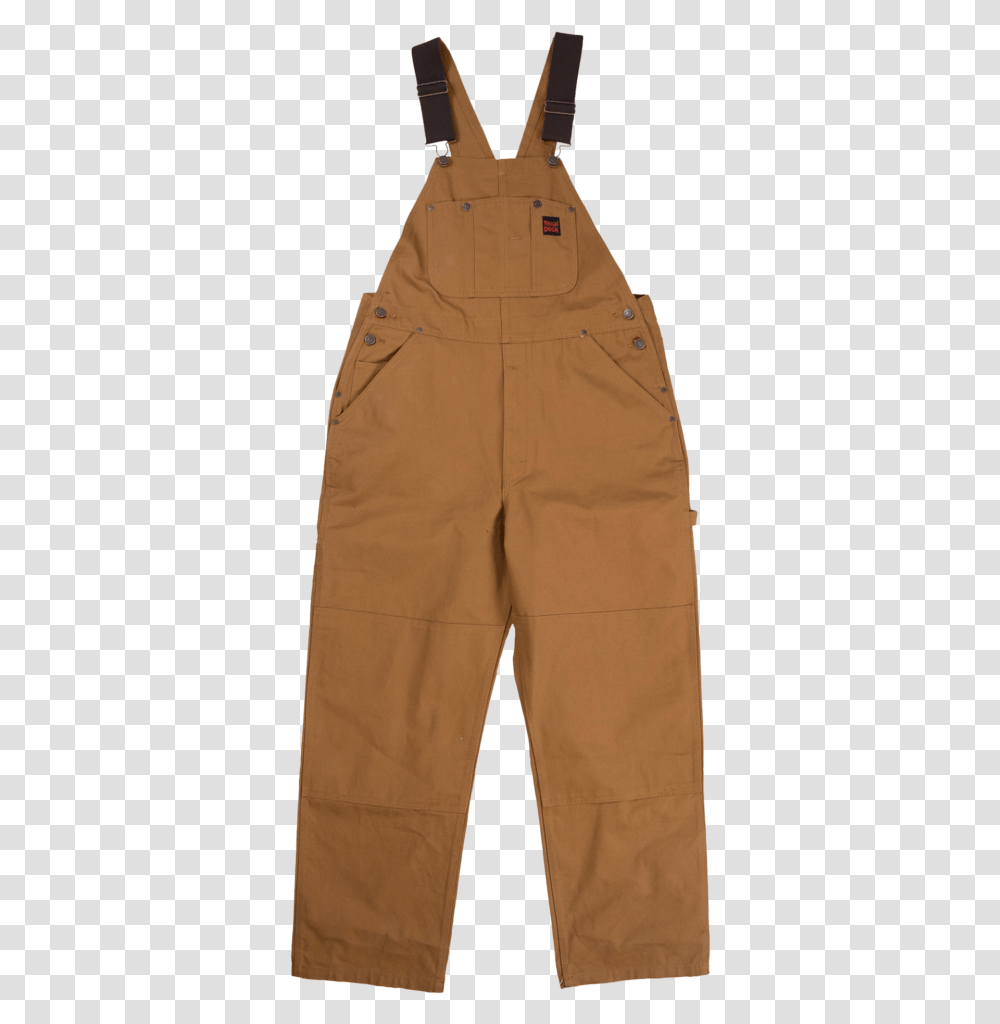 Tough Duck Mens Unlined Duck Overalls Brown Front I198 Overall, Shorts, Apparel, Khaki Transparent Png