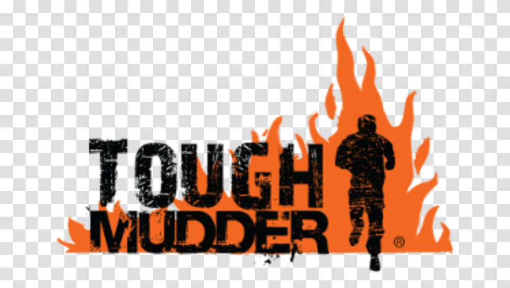 Tough Mudder Philly Tough Mudder Logo, Person, Poster, Fire, People Transparent Png