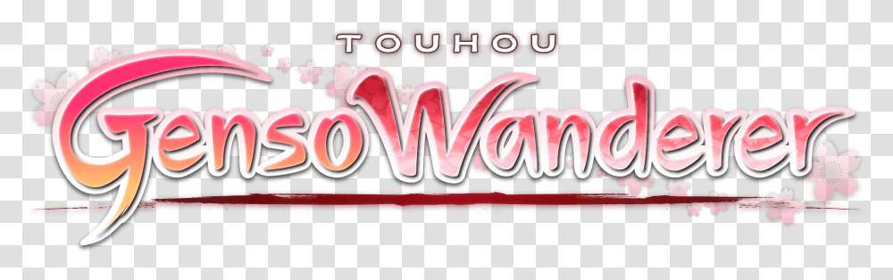 Touhou Genso Wanderer Logo, Word, Label, Alphabet Transparent Png