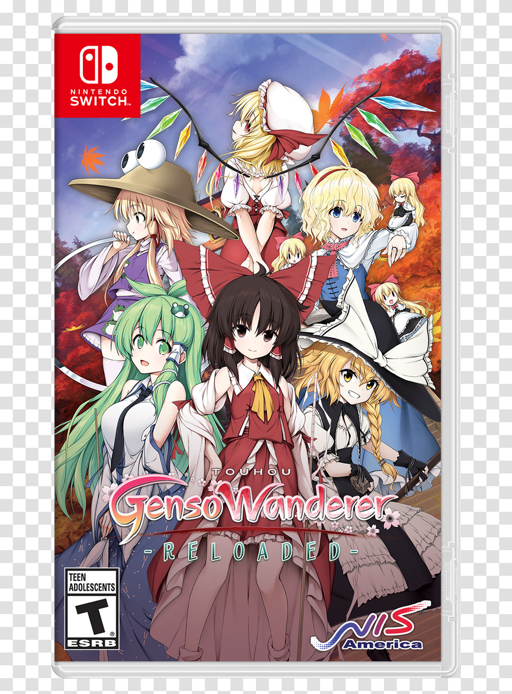 Touhou Genso Wanderer Reloaded Switch, Poster, Advertisement, Comics, Book Transparent Png