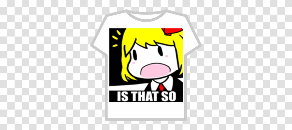 Touhou Ru Mia Is That So Roblox Roblox T Shirts Adidas, Label, Text, Clothing, Symbol Transparent Png
