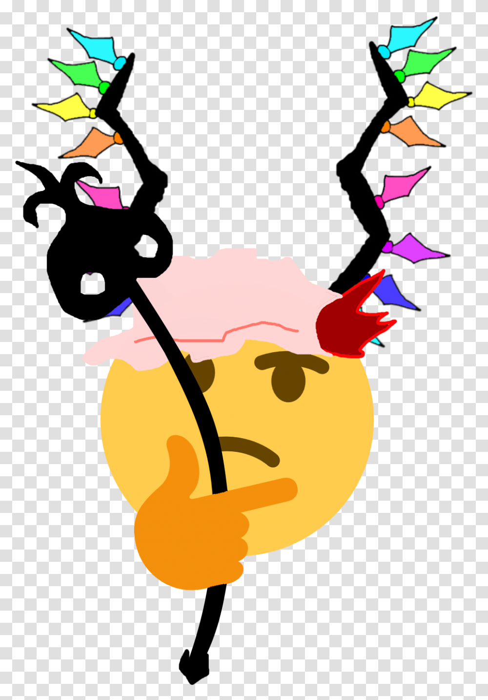 Touhou Thinking Emojies Discord Touhou Emoji, Bird, Animal Transparent Png
