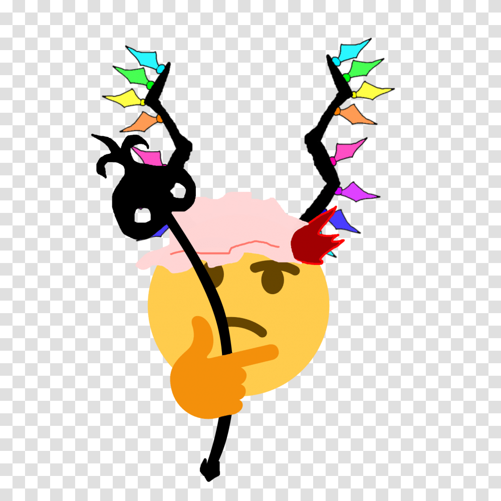 Touhou Thinking Emojies Know Your Meme, Modern Art, Floral Design Transparent Png