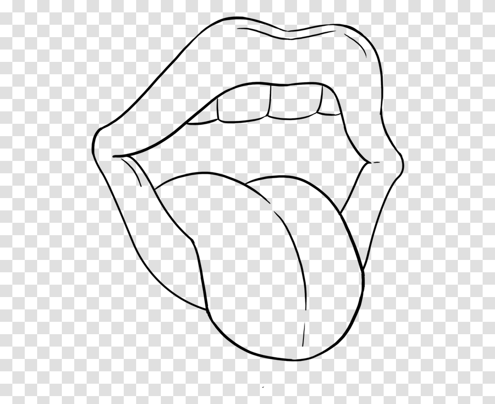 Tounge Mouth With Tongue Drawing, Gray, World Of Warcraft Transparent Png