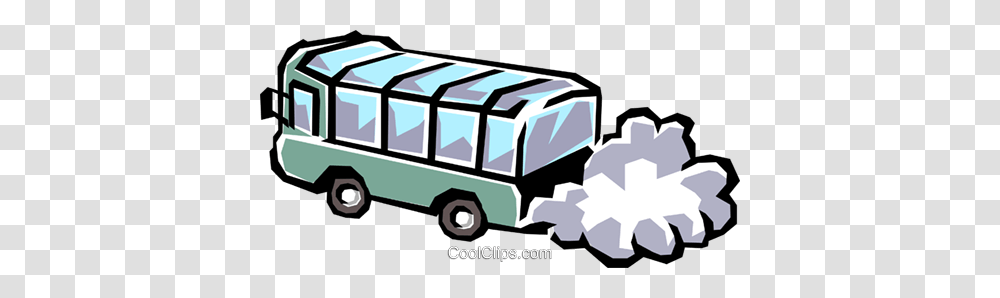 Tour Bus Royalty Free Vector Clip Art Illustration, Vehicle, Transportation, Van, Moving Van Transparent Png