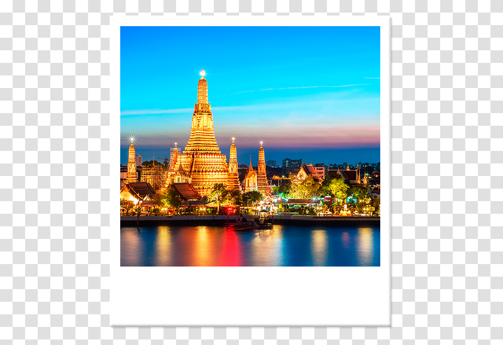 Tourist Spots Of Thailand With Name, Building, Architecture, Metropolis, City Transparent Png