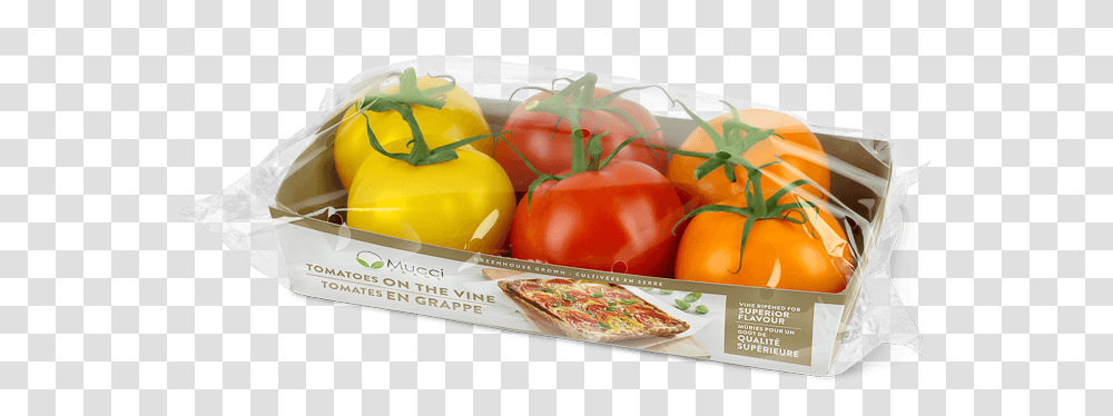 Tov 6ct Tray New Rev3 Plum Tomato, Pizza, Food, Plant, Plastic Wrap Transparent Png