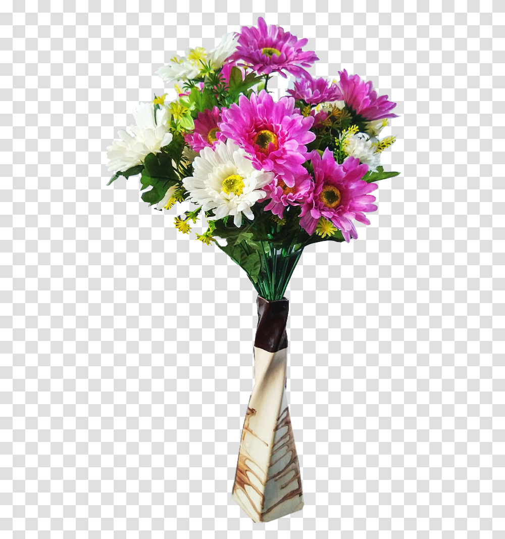 Tovick Twisted Ceramic Flower Vase With Two Bunches Bouquet, Plant, Blossom, Flower Bouquet, Flower Arrangement Transparent Png