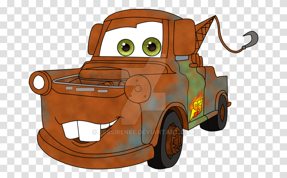Tow Mater Cars Rayo Mcqueen Dibujo, Vehicle, Transportation, Truck, Sunglasses Transparent Png